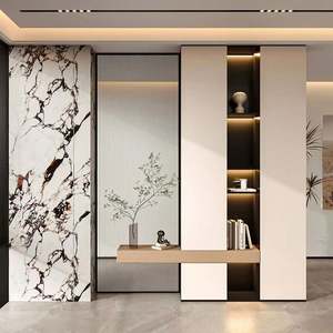 Muebles de Entrada de Lujo para el Hogar, Gabinetes de Almacenamiento de Madera Minimalistas Modernos Personalizados para Sala de Estar - Product Image 4