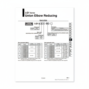 LQ1T5A-R12 de raccords en fluoropolymère SMC Pneumatics pour pièces pneumatiques - Product Image 1