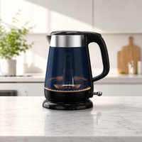 Bouilloire Électrique Sans Fil en Verre Borosilicate, Arrêt Automatique, Anti-Ébullition à Sec, Portable, Ébullition Rapide, 1,8 L, Pour Hôtels