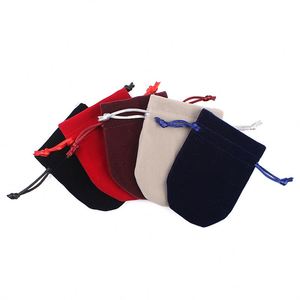 Wholesale Bottom U-Shaped Small Plush Velvet Pouch Recyclable Jewelry Gift Packaging Dust Bag for Watch Necklaces Gemstones - Product Image 1