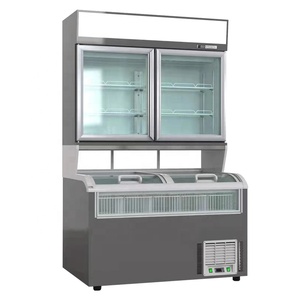 Congelador de Doble Puerta de Vidrio para Supermercado, Congelador de Hielo con Sistema de Enfriamiento por Aire y Refrigeración para Tiendas de Conveniencia YW-ZMG - Product Image 4
