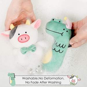 Custom Soft Baby Rattle for <strong>Newborns</strong> Plush <strong>Stuffed</strong> <strong>Animals</strong> Rattle Shaker Set for Infants Shower Gifts for Boys Shaker Teether - Product Image 5