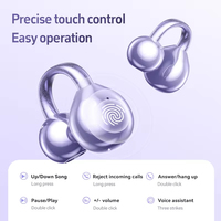 M97 OWS Ear Clip Auriculares inalámbricos Material de galvanoplastia de gama alta Mini Pendientes de moda Auriculares con reducción de ruido de llamada AI