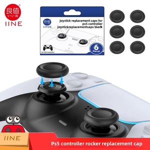 Tapas de Repuesto para Palancas de Mando de <span class=keywords><strong>PS5</strong></span> DualSense, Paquete de 6 Fundas Antideslizantes de Silicona para Joystick - Product Image 6