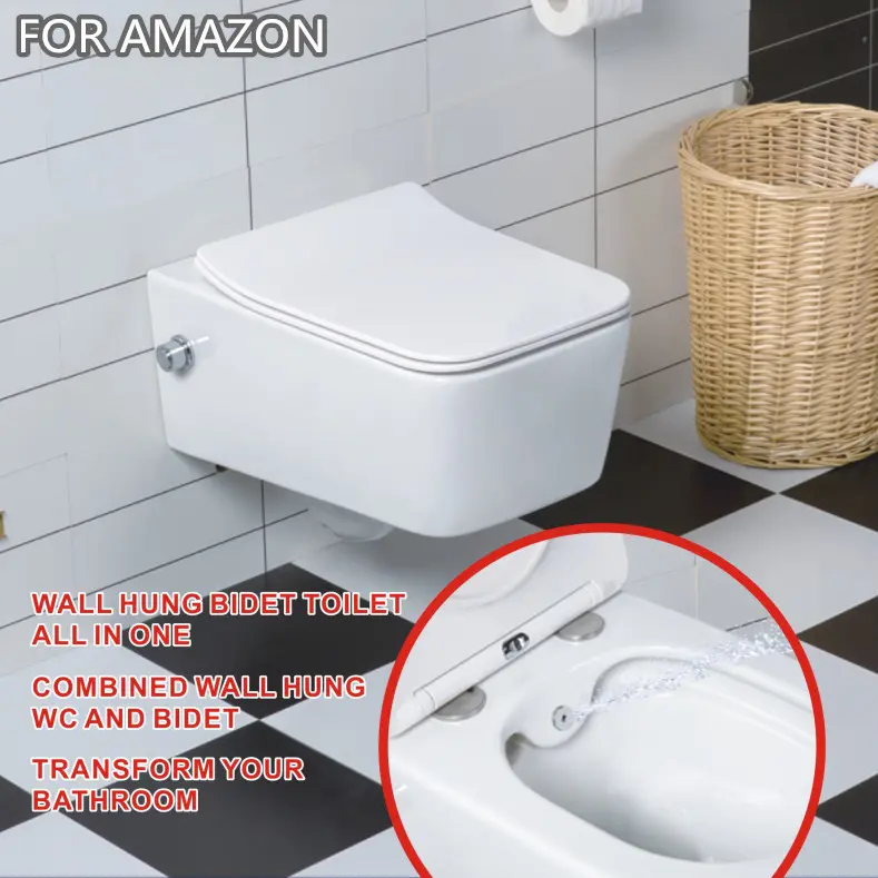 Temperatura costante CE wc lavant bretendu senza montatura a muro bidet con bidet incorporato