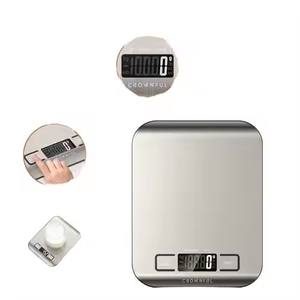 5kg 10kg 주방 계량 저울 스테인레스 스틸 스케일 LCD 디스플레이 요리 용 스마트 디지털 전자 식품 저울 - Product Image 3