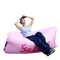 Lit Gonflable de Camping Extérieur Style Européen-Américain, Canapé de Plage, Sac de Couchage Pliable à Montage Rapide en Polyester Modèle GV-6346
