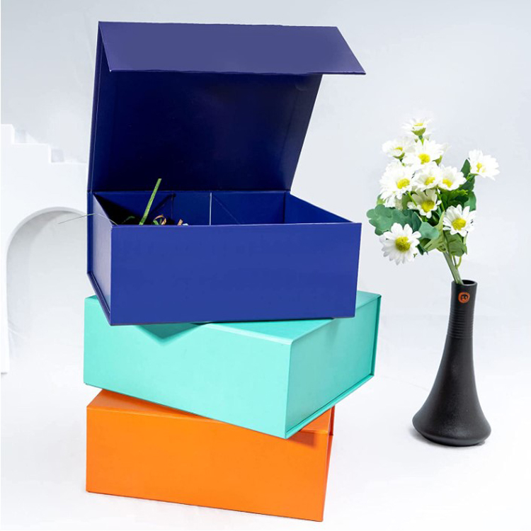 custom luxury paper magnetic gift packaging box collapsible groomsmen bridesmaid proposal box