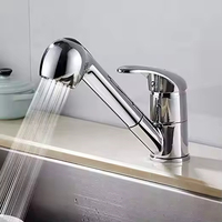 Robinet de lavabo monocommande extractible pour salle de bain