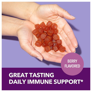 Gummies de Sambucus à la Baie de sureau pour adultes – Soutien <span class=keywords><strong>immunitaire</strong></span> enrichi en <span class=keywords><strong>Vitamine</strong></span> C et Zinc – Formule de défense quotidienne – 60 unités – Saveur Baie - Product Image 4
