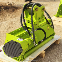 Mini broyeur forestier pour excavatrice, débroussailleuse, moteur haute puissance, largeur de travail 800 mm