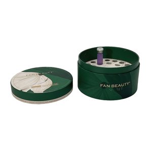 Boîte en papier rectangulaire biodégradable avec insert en mousse, gaufrage et pelliculage mat, pour emballage de flacon de parfum avec logo personnalisé - Product Image 6