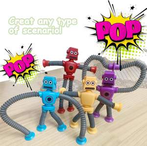 Jouet robot télescopique à ventouse, tubes pop, jouets <span class=keywords><strong>de</strong></span> voyage pour tout-petits, jouets sensoriels, jouets fidget pour enfants, prix <span class=keywords><strong>de</strong></span> la boîte au trésor - Product Image 5