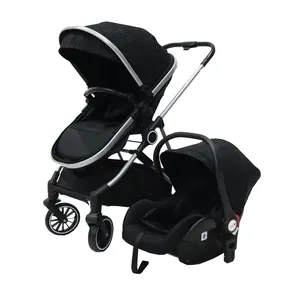 OEM品牌婴儿推车高景观带汽车座椅可折叠旅行推车婴儿车