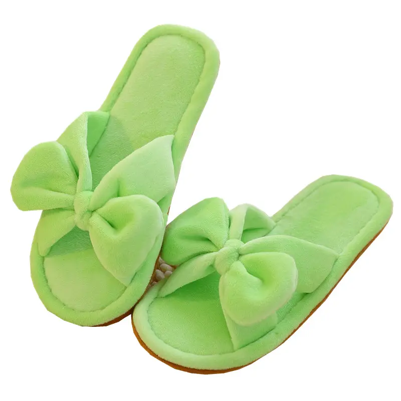 Sandal Kamar Tidur Kawaii Warna-warni Boneka Bentuk Bunga Mewah Dalam Ruangan Hangat Selop Rumah Tangga Selop Sepatu Datar untuk Anak-anak Dewasa