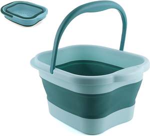 Bañera Plegable Portátil para Pies con Asa, Cubeta de Spa para Pies con Masaje de Acupresión para Lavar y Acampar - Product Image 2