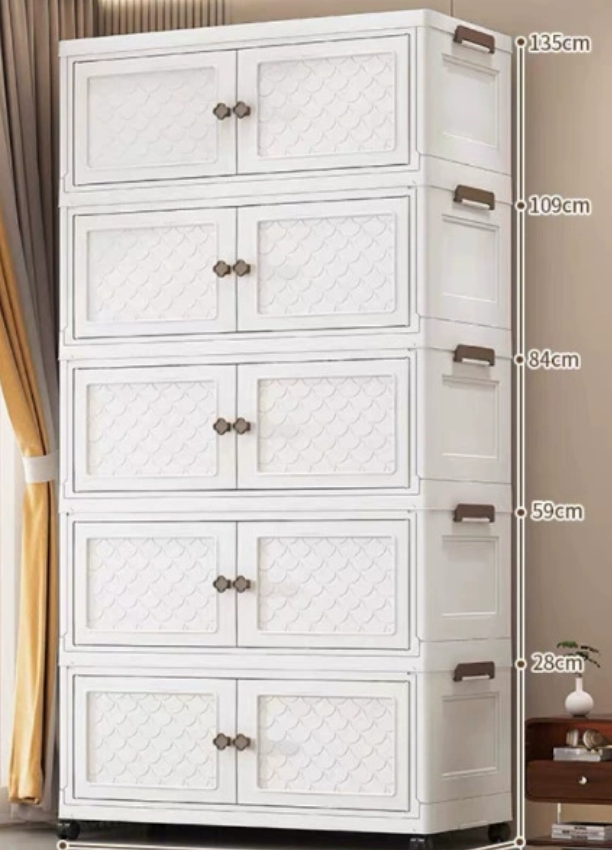 65cm transparent blanc gris