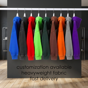 Sweat-shirt à capuche surdimensionné en coton épais pour homme avec poche, idéal pour l'hiver - Product Image 2