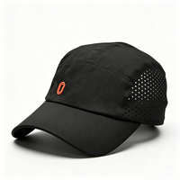 Casquette de camping respirante à 5 panneaux, chapeau de performance en maille à séchage rapide, casquette d'extérieur réglable UPF 50+ pour hommes et femmes, idéale pour la course et la pêche
