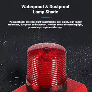 Alarme sonore et lumineuse industrielle avec voix personnalisée, connexion USB, sécurité incendie domestique, installation facile, matériaux sur mesure - Product Image 2