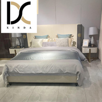 Lit double de style italien, meubles, lit en bois pour adultes, cadre de lit king size, meubles de chambre à coucher, ensemble complet