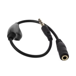 3.5Mm AUX Nam Để Nữ Adapter Mở Rộng Cáp Stereo Dây Với Điều Khiển Âm Lượng Tai Nghe Tai Nghe Dây - Product Image 3
