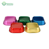 Conteneur alimentaire jetable à emporter, moule à gâteau en aluminium, feuille d'aluminium imprimée, autres emballages en feuille métallique