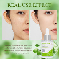 Marque privée OEM ODM Sérum pour le visage hydratant blanchissant anti-rides à la vitamine C, acide kojique et glutathion