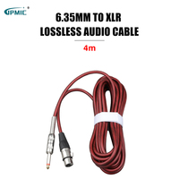 Conducteur OFC de haute qualité 6.35mm TRS stéréo Jack mâle vers XLR 3P connecteur femelle câble de Microphone