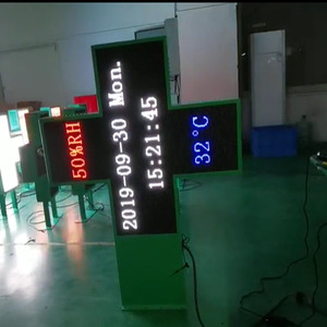 Hộp Đèn tùy chỉnh <span class=keywords><strong>led</strong></span> dược chéo cho dấu hiệu ngoài trời với điều khiển 4G không dây - Product Image 5