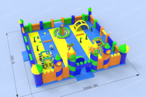 JOYRISE Château gonflable géant sur le thème de <span class=keywords><strong>la</strong></span> <span class=keywords><strong>tour</strong></span>, aire de jeux, parc d'attractions, 30x30m, capacité de 2000 kg, utilisation en extérieur - Product Image 3