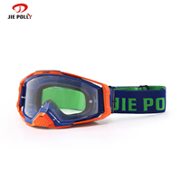 Jiepolly OEM Personnalisation Logo Dirt Bike Moto Sports Lunettes Motocross Lunettes Sans Cadre Racing Mx Personnalisé Moto Lune