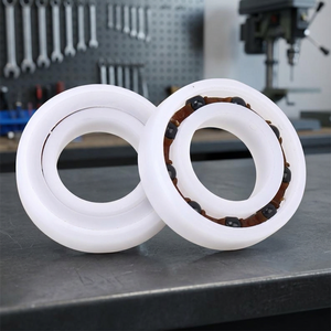 ตลับลูกปืนเม็ดกลมร่องลึกพลาสติก POM 12x28x6.35 มม. P5 C0 แถวเดียว RS ปิดผนึกแบบเมตริกหล่อลื่นด้วยน้ำมัน 3000 รอบต่อนาที - Product Image 1