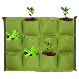 12-Bolsillo jardín <span class=keywords><strong>Vertical</strong></span> plantador de bolsillo de montaje <span class=keywords><strong>en</strong></span> <span class=keywords><strong>pared</strong></span> creciente bolsa - Product Image 1