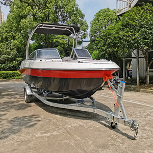 Venta directa de fábrica, barco deportivo de fibra de vidrio de 22 pies, lancha rápida. - Product Image 4
