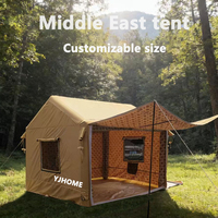 Carpa Inflable Automática de Estilo Medio Oriente, 3x3m, 4x6m, 3x6m, de Una Sola Capa, para Cuatro Estaciones, Una Habitación, Fácil de Instalar, de Aluminio, Impermeable