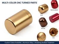 Pièces en aluminium usinées CNC sur mesure, anodisées or, rouge bronze, composants métalliques usinés avec précision OEM