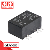 Paket SIP Mean Well GD2 Series 2W Dual Industrial Switching Power Supply Konverter DC-DC IGBT SiC Gate