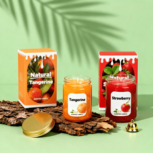 <span class=keywords><strong>Candela</strong></span> Profumata Personalizzata in Cera Naturale <span class=keywords><strong>con</strong></span> <span class=keywords><strong>Oli</strong></span> <span class=keywords><strong>Essenziali</strong></span> ad Alta Diffusione, Cera di Soia Adatta per Uffici - Product Image 1