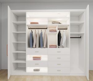 Armoires sur mesure en gros, armoires de chambre à coucher en bois, meubles à portes en bois, armoires de chambre à coucher - Product Image 3