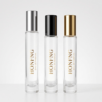 Boîtes cadeaux personnalisables, flacons de parfum en verre transparent mince de 10 ml/30 ml, forme cylindrique, pompes pulvérisatrices