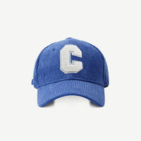Gorro de Béisbol Acolchado de Pana Gruesa para Invierno, con Logotipo Personalizado, Parche con Letra C Vintage, Unisex, para Hombre y Mujer, Color Sólido, Estilo Polo, Formal