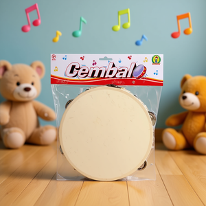 Cembalo Tambourine 21 Cm Musical Toy <b>Instrument</b> For Kids Play - Product Image 2