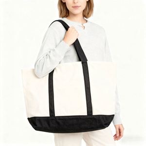 <b>Extra</b> Heavy-weight Recycled Cotton Canvas Tote <b>Bag</b> Shopping Cotton <b>Bag</b> with Custom Print - Product Image 2