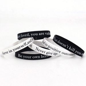 Low Cost High-Quality Personalized Silicone <b>Wristband</b> Fashionable Men'S and Women'S Rubber <b>Wristbands</b> <b>Customizable</b> Logo - Product Image 1