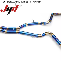 Système d'échappement en titane pour Mercedes Benz AMG GT63S 4.0T, section intermédiaire et terminale, silencieux à soupape électrique, tuyau d'échappement de voiture