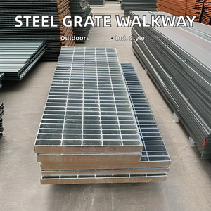 Thiết kế hiện đại cho SGS chứng nhận lối đi nướng Grate mạ kẽm thép không gỉ nhôm carbon thép kim loại vật liệu xây dựng - Product Image 2