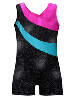 Justaucorps de gymnastique pour enfants de haute qualité pour la pratique, vêtements d'entraînement, justaucorps de danse sans manches pour filles