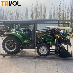 Mini Tractor Agrícola Compacto 4x4 de 50HP/60HP con Retroexcavadora Delantera, Equipo Agrícola con Tracción en las 4 Ruedas, Componente Principal del Motor - Product Image 1