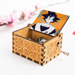 Caja Musical de Madera Grabada a Mano con Diseño de Anime DBZ Dragon Goku de Estilo Vintage de 6.4 cm, 24 Diseños, como Regalo Promocional - Product Image 5